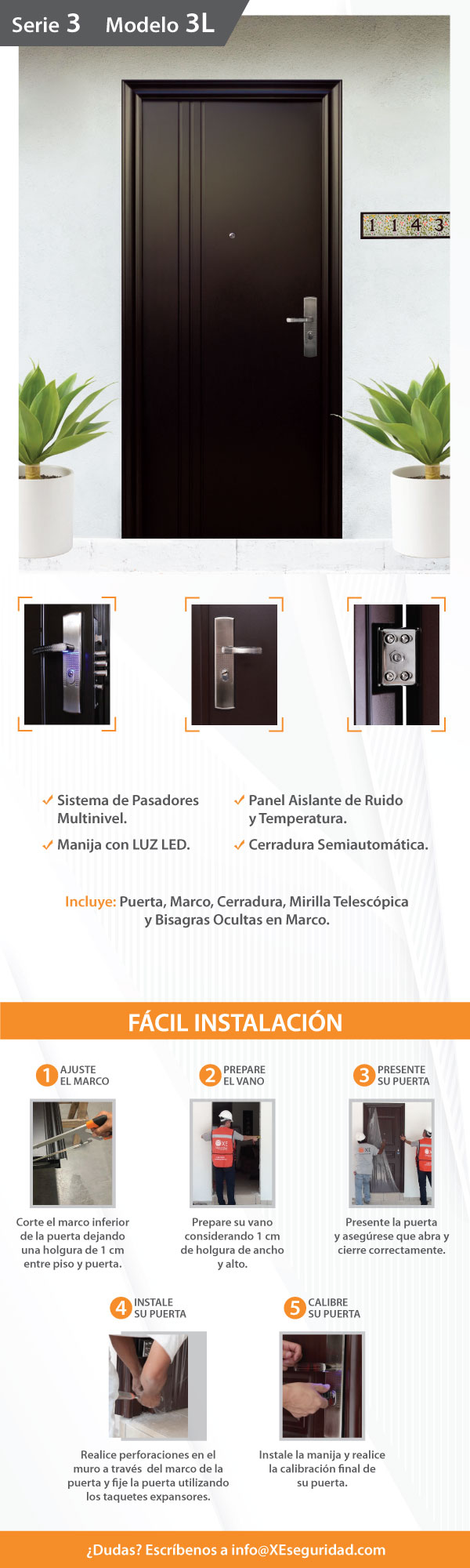Puerta de Seguridad Izquierda 3L XE Seguridad